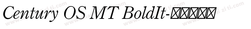 Century OS MT BoldIt字体转换
